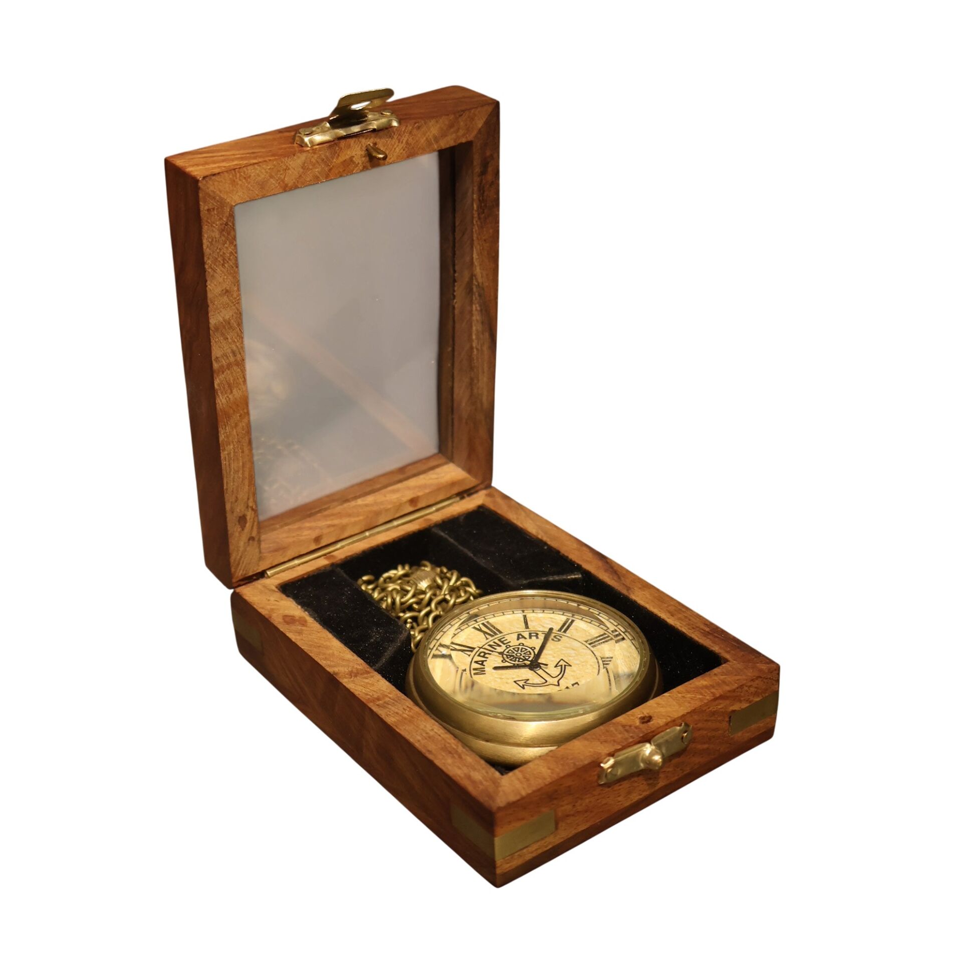 Pirinç Marine Arts Köstekli Saat