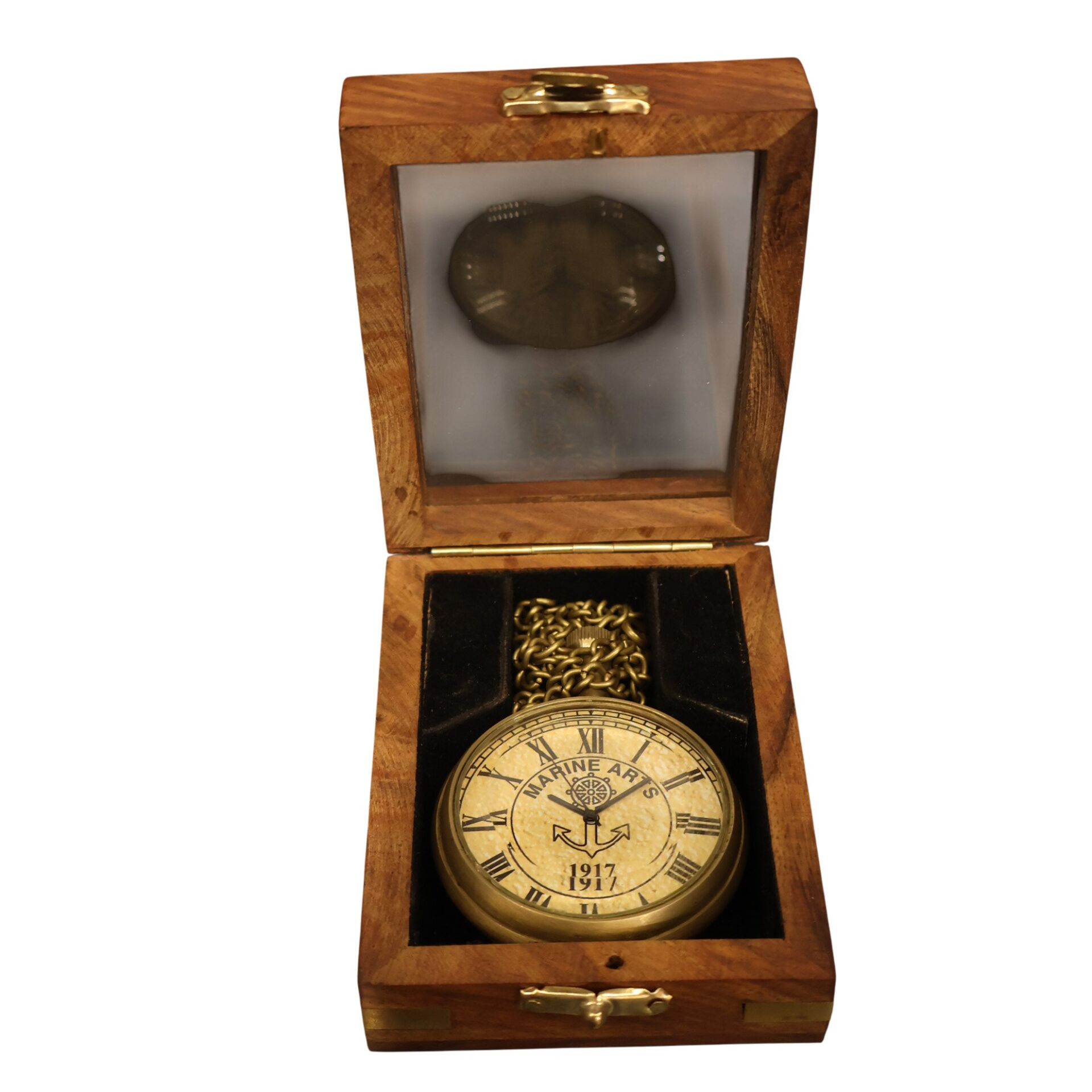 Pirinç Marine Arts Köstekli Saat