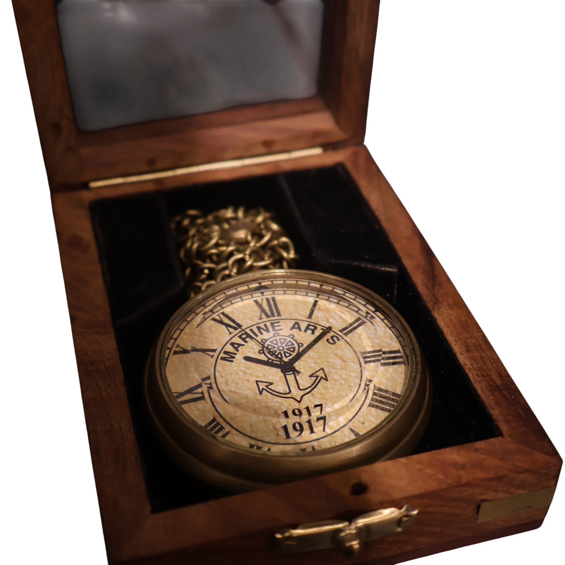 Pirinç Marine Arts Köstekli Saat