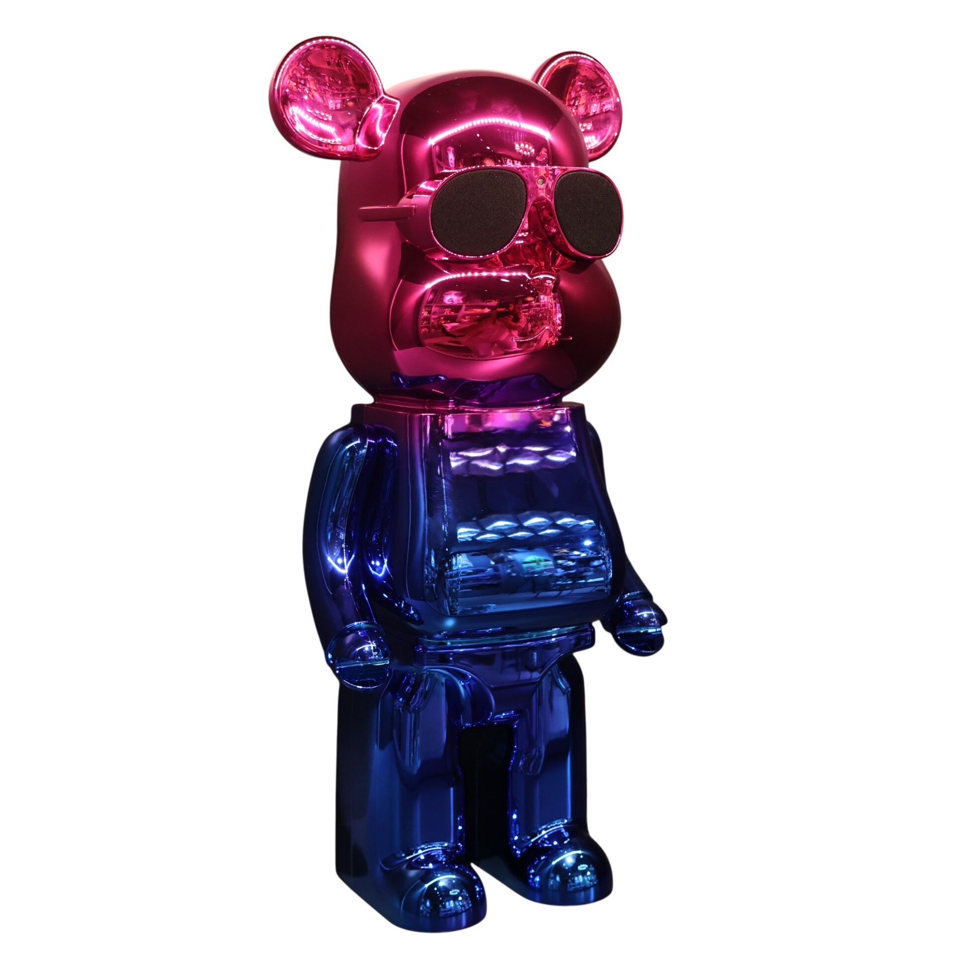 Pembe Mavi Gözlüklü Kaws Speaker