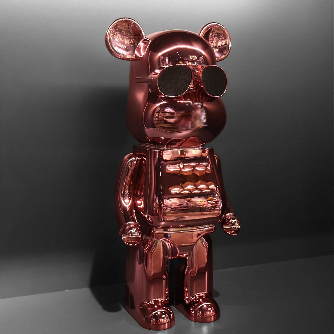 Pembe Metalik Gözlüklü Kaws Speaker
