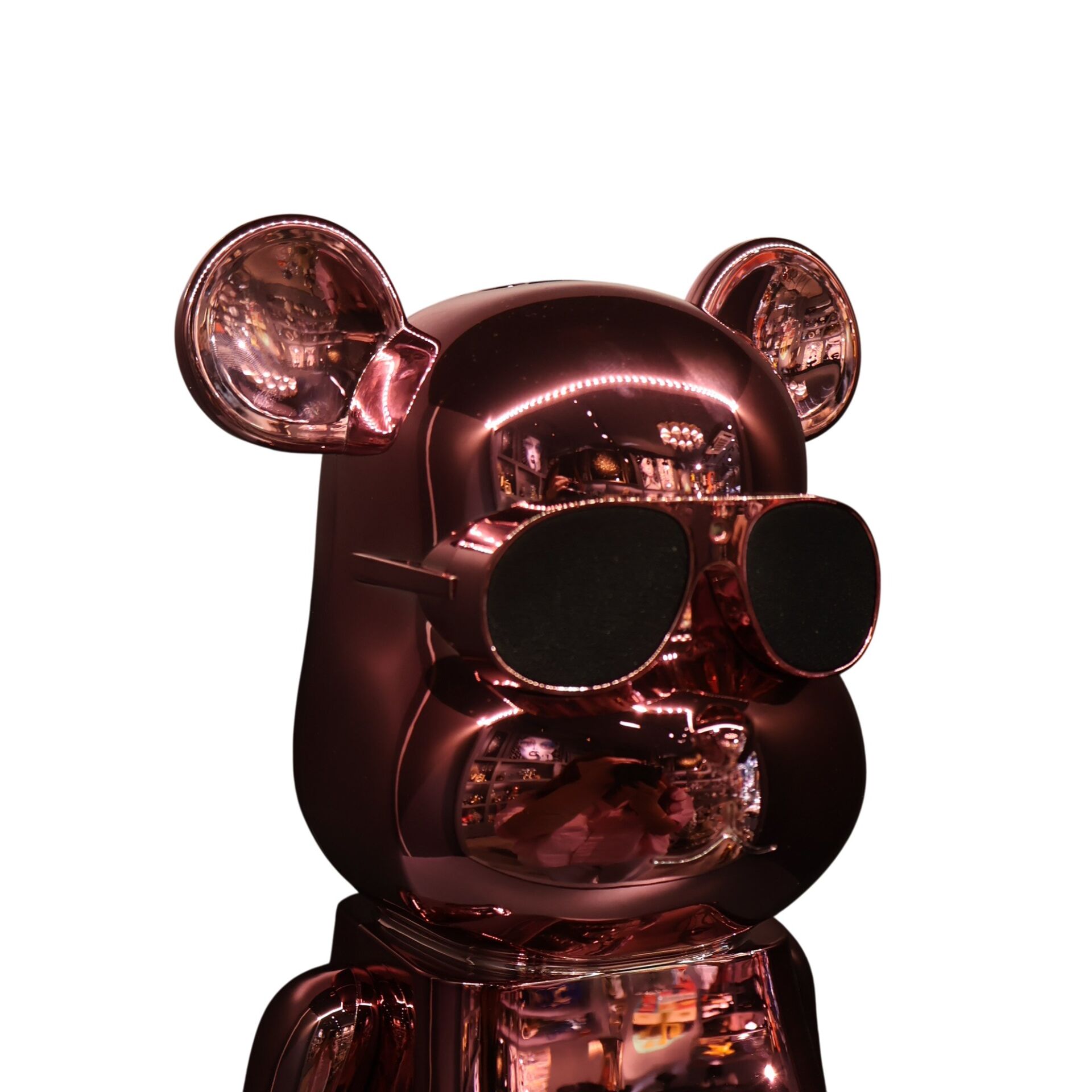 Pembe Metalik Gözlüklü Kaws Speaker