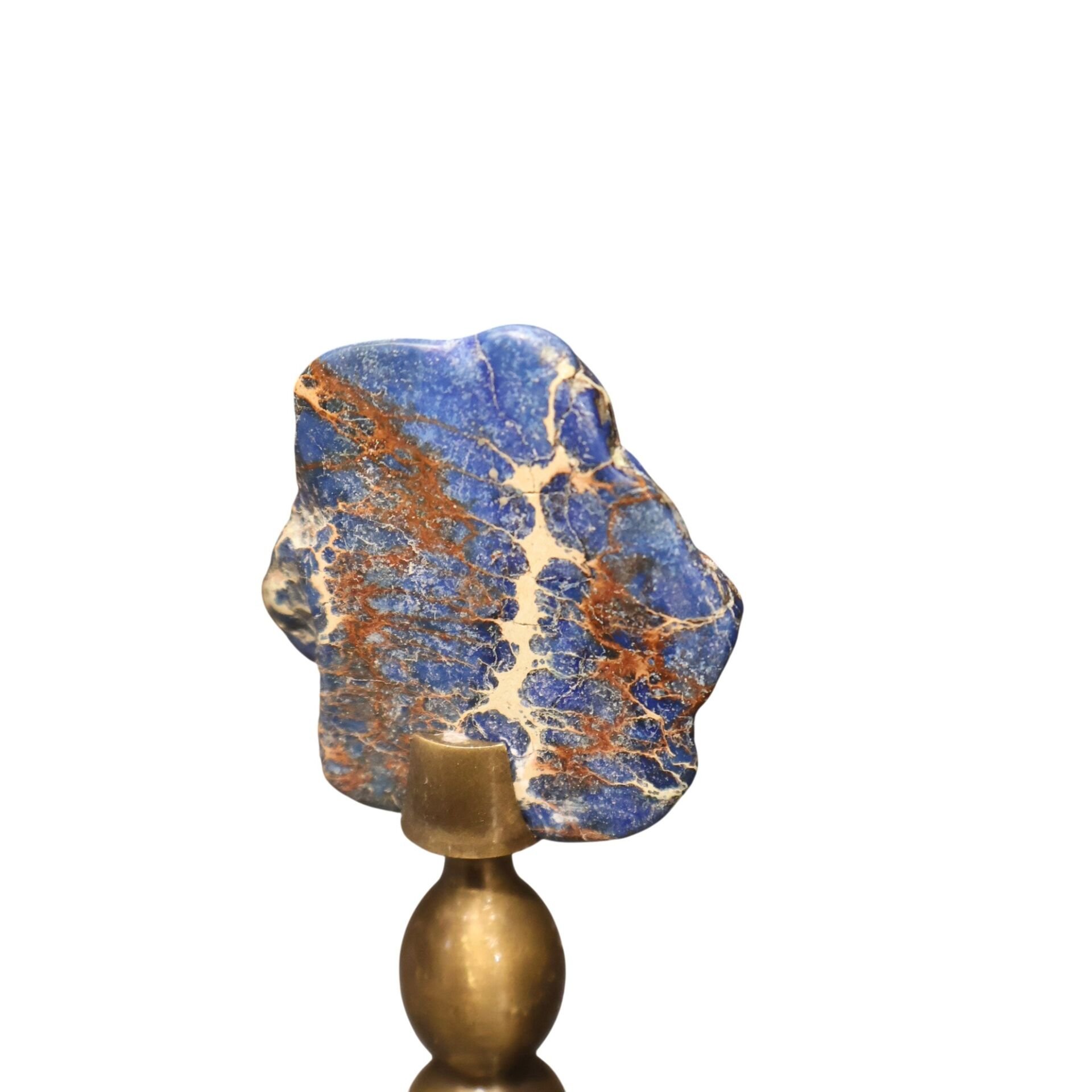 Mavi Pirinç Doğal Taşlı Mum Söndürücü