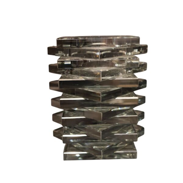 Kristal Altıgen Füme Rengi Mumluk