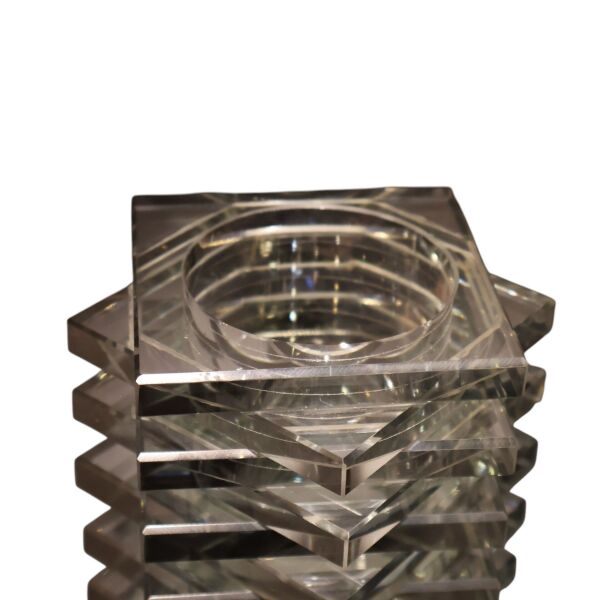 Kristal Altıgen Füme Rengi Mumluk