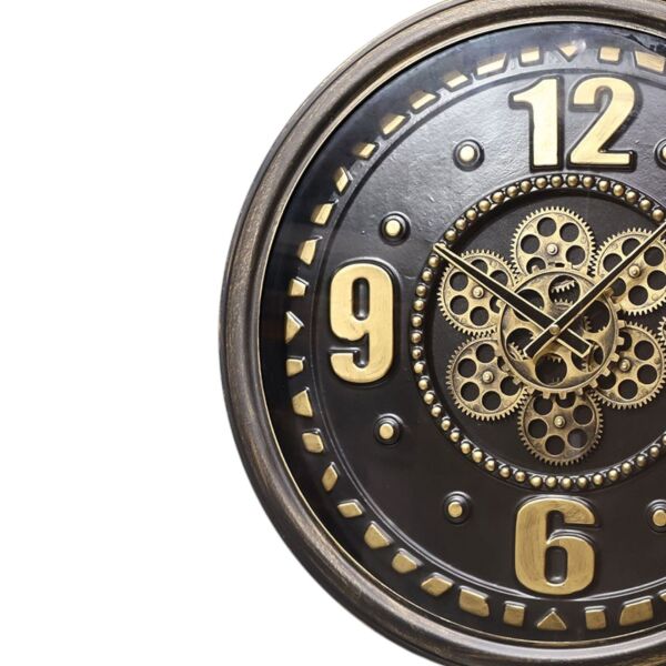 Tokyo Altın Çarklı Saat 60 Cm