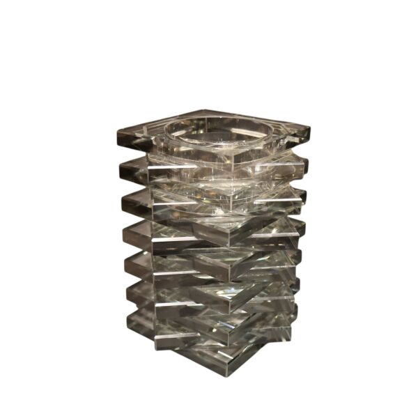 Kristal Altıgen Füme Rengi Mumluk Füme