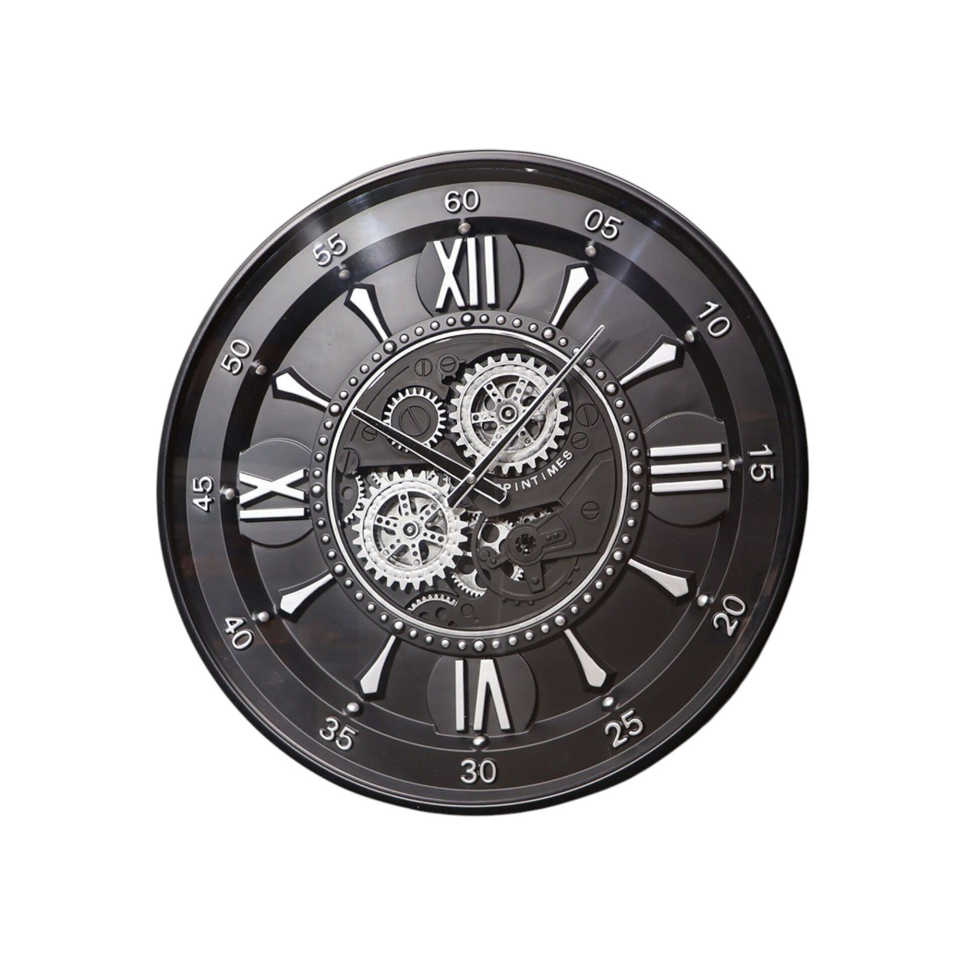 Milano Gümüş Çarklı Saat 60 Cm