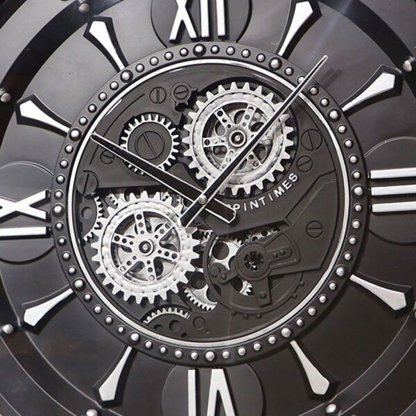 Milano Gümüş Çarklı Saat 60 Cm