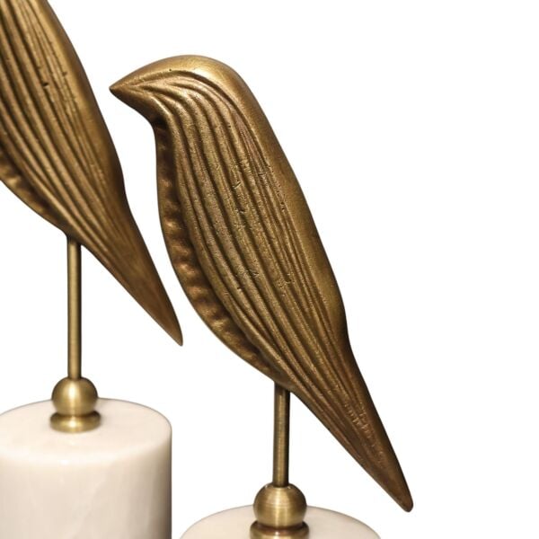 Siyah Mermer Kaide İkili Gold Kuş