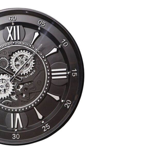 Milano Gümüş Çarklı Saat 60 Cm