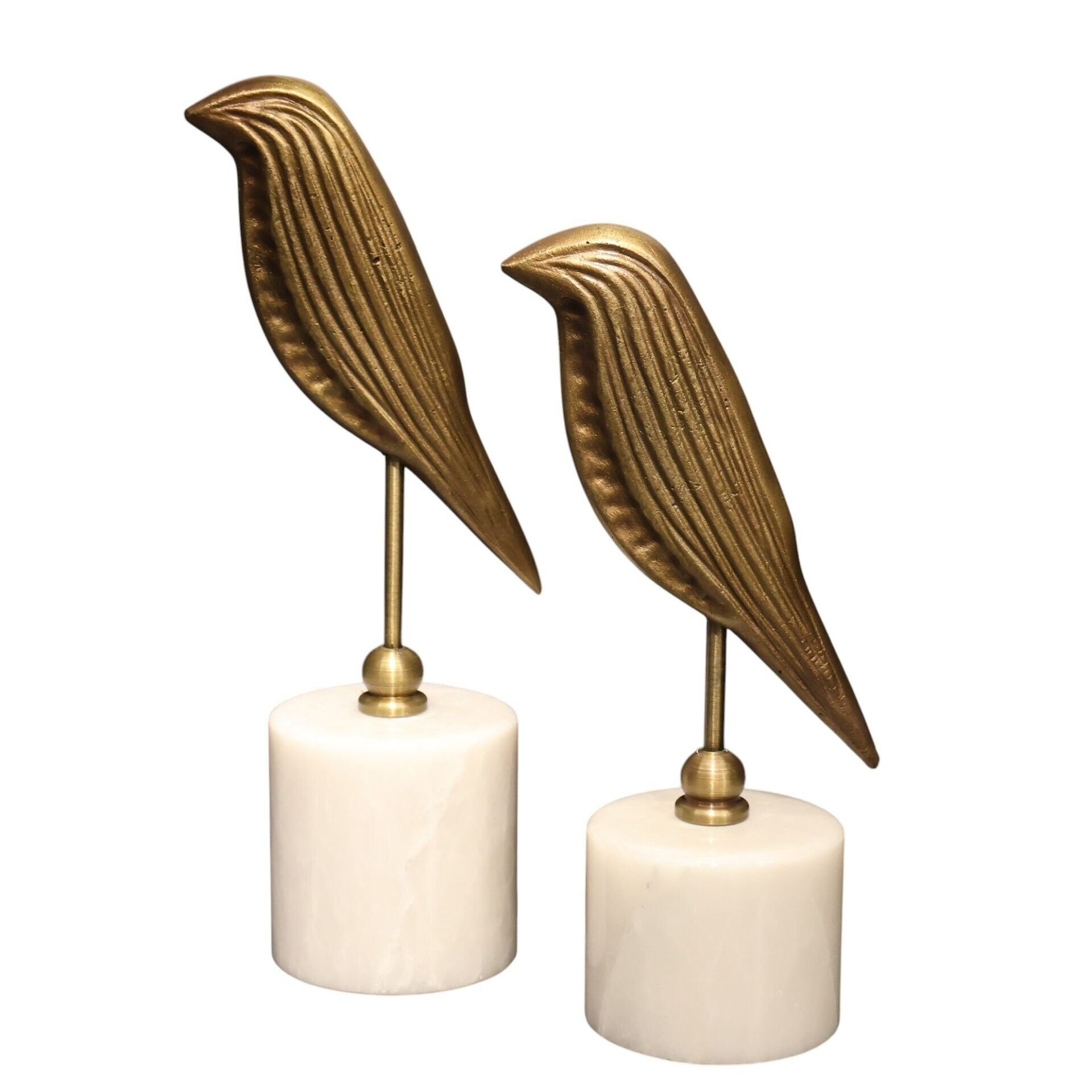 Siyah Mermer Kaide İkili Gold Kuş Eskitme