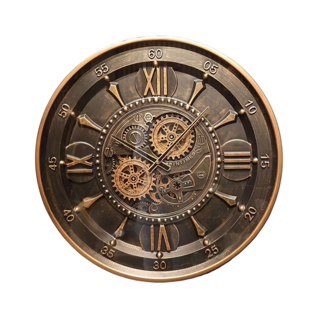 Lyon Antik Çarklı Saat 60 Cm
