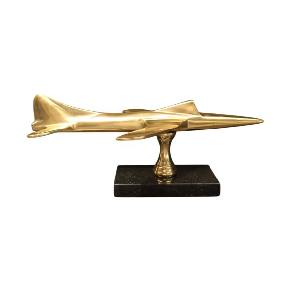 Pirinç Dekoratif Uçak Gold