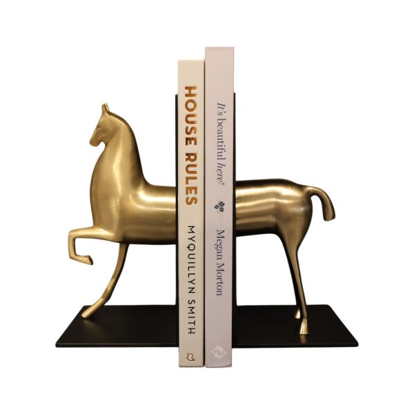 Pirinç At Kitap Tutucu Eskitme