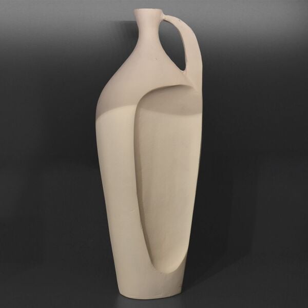 Metal Anahtar Beyaz Vazo