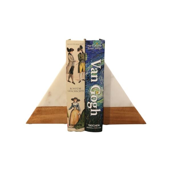 Mermer Ahşap Kitap Tutacağı
