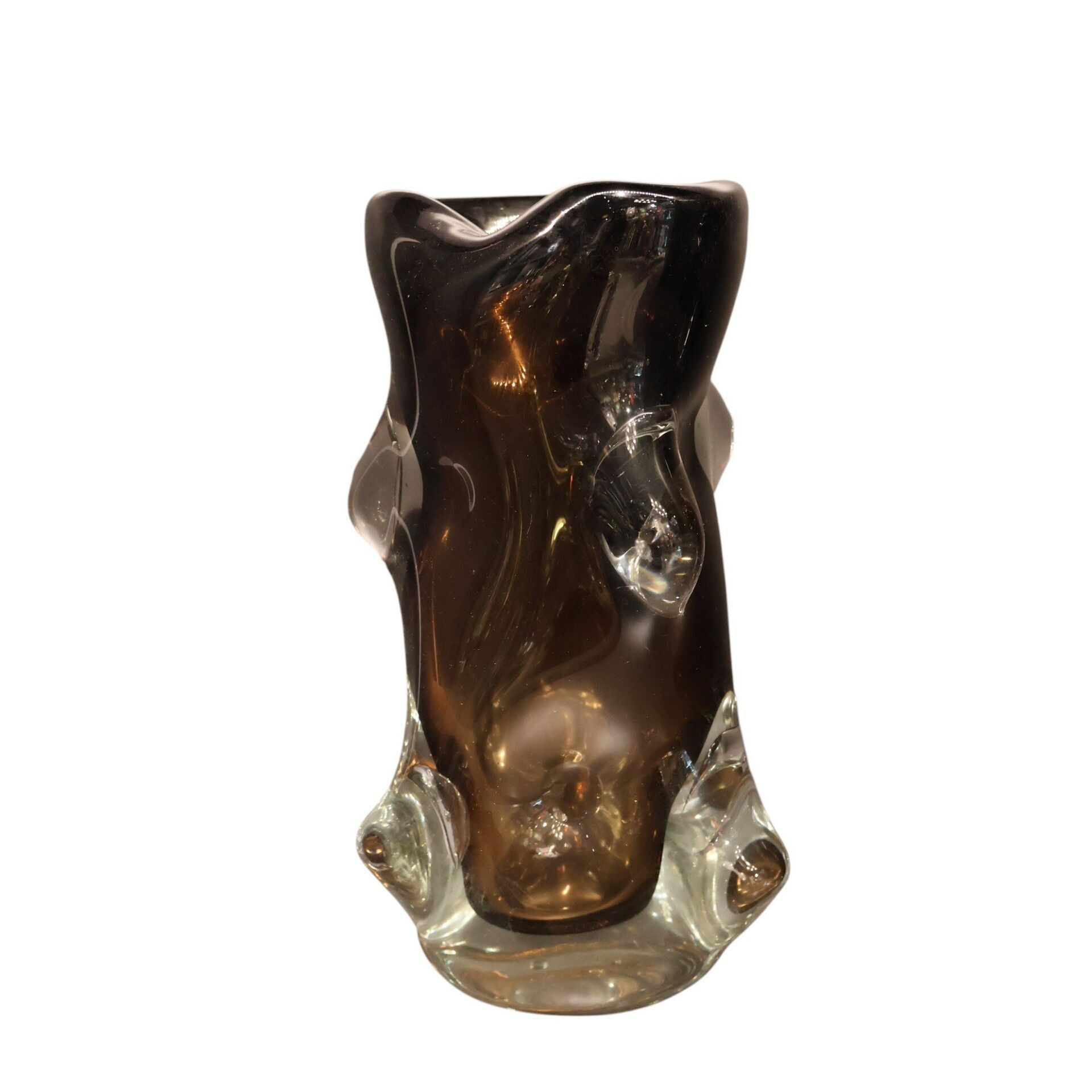 Kahve Baloncuklu Vazo Küçük