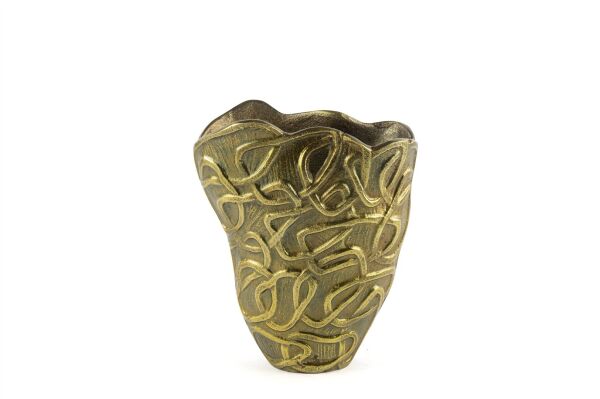 Antik Gold Düğümlü Vazo