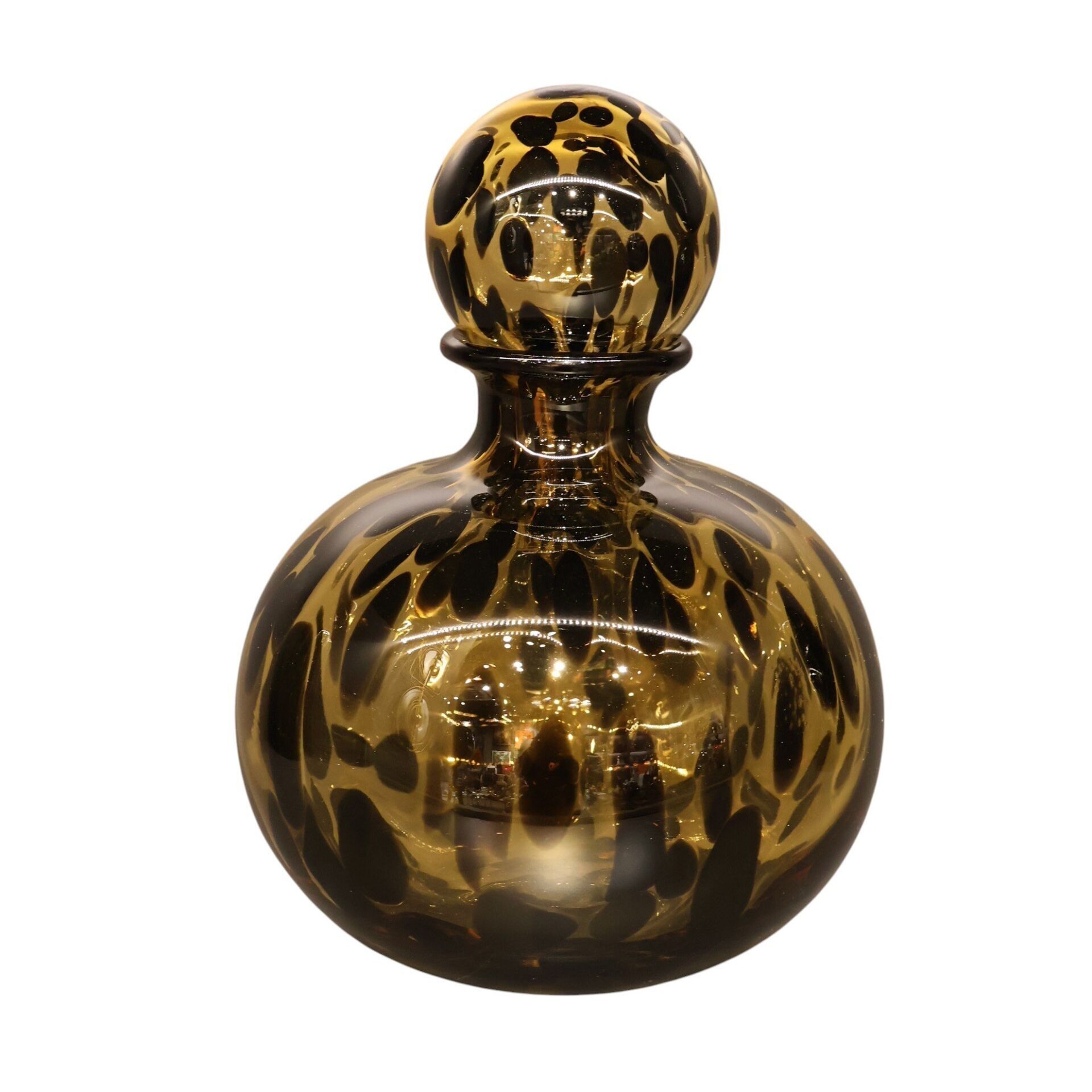 Leopar vazo Kahve Küçük