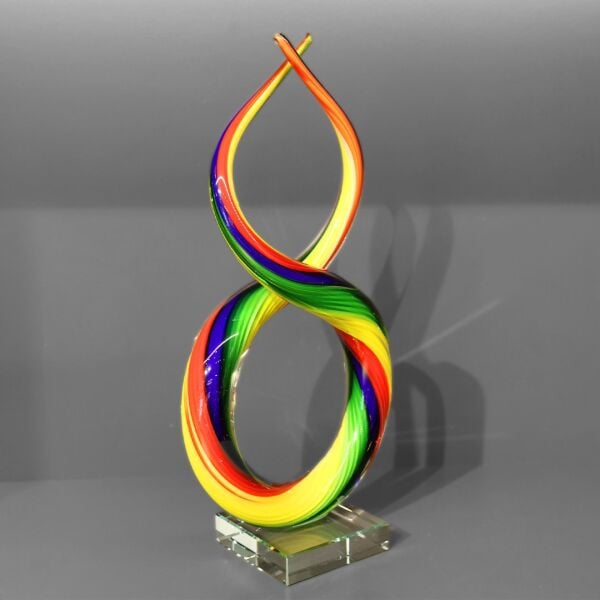 Cam Gökkuşagı Desen Obje