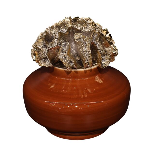 Gold Mercan Kapaklı Kiremit Şah Küp