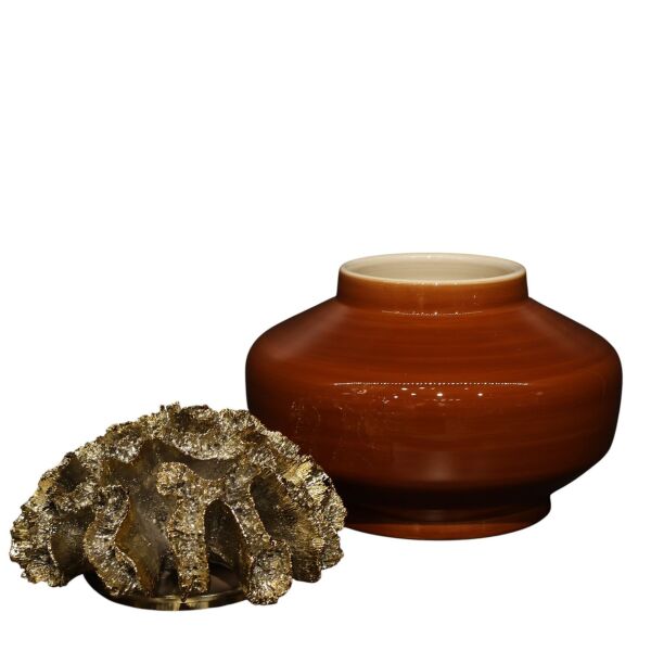 Gold Mercan Kapaklı Kiremit Şah Küp