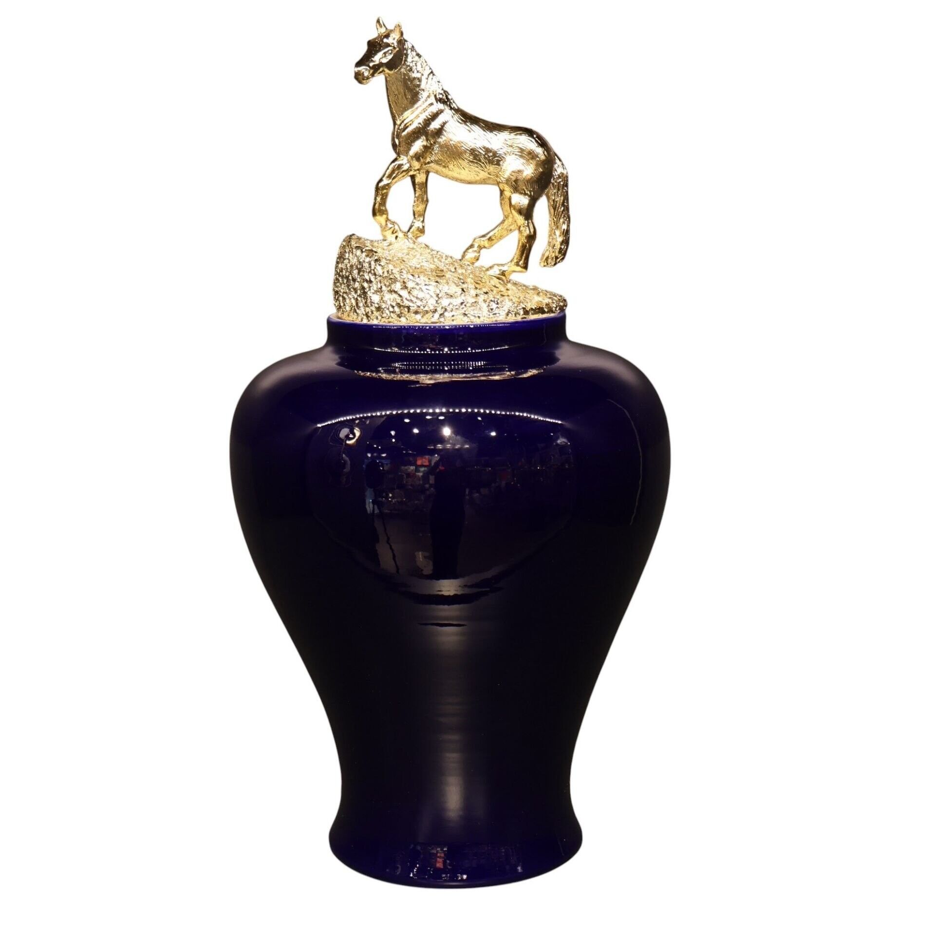 Gold At Kapaklı Şah Lacivert Küp