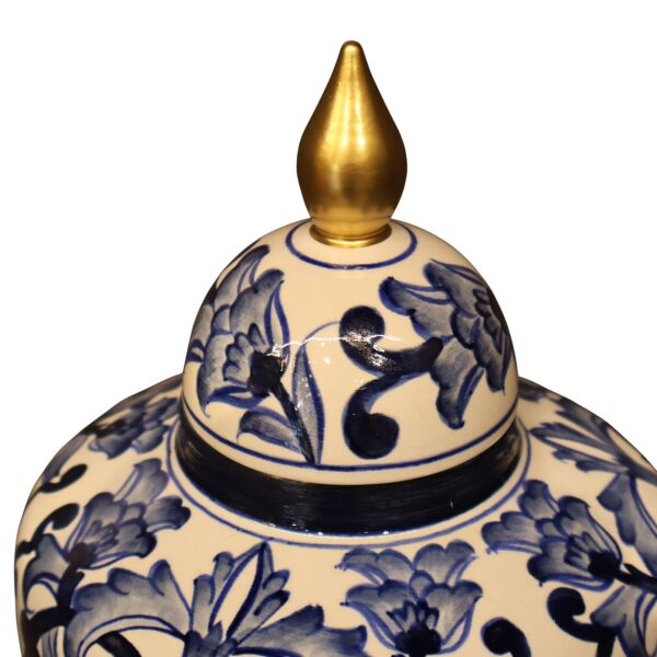 Blue Blanc Minare Yayvan Küçük Küp