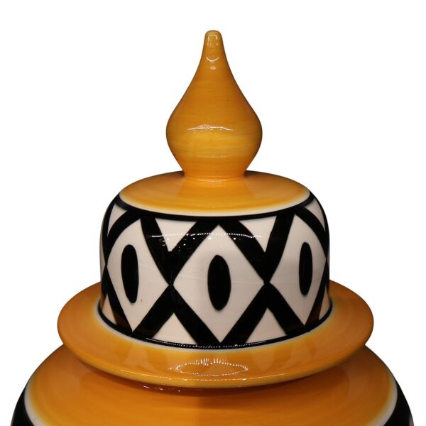 African Desen Turuncu Şah Küp 20Cm