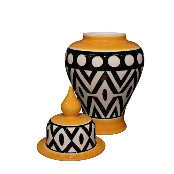 African Desen Turuncu Şah Küp 20Cm