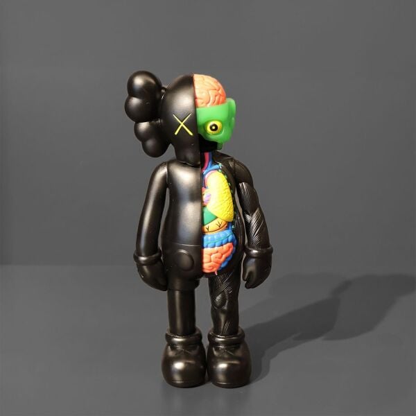 Yarım Açık Kaws Siyah