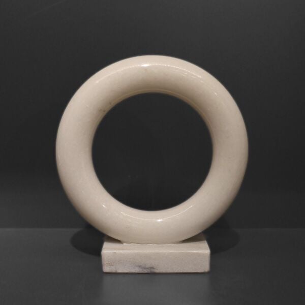 Mermer Kaideli Halka Beyaz