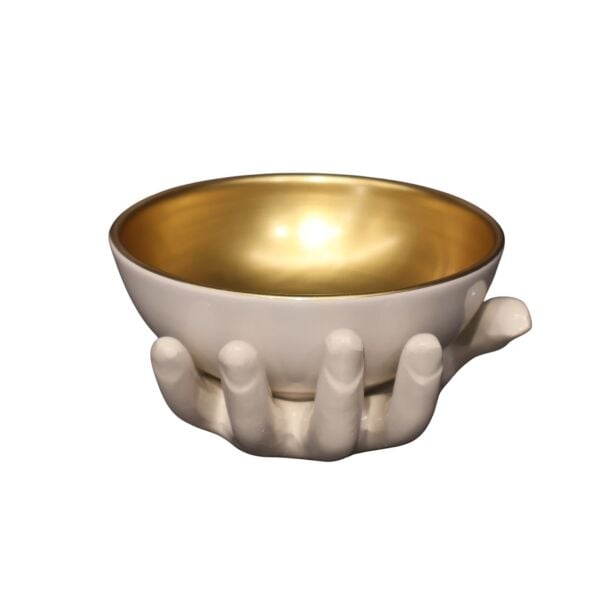 El Kase Siyah - Gold Taban Beyaz-Gold