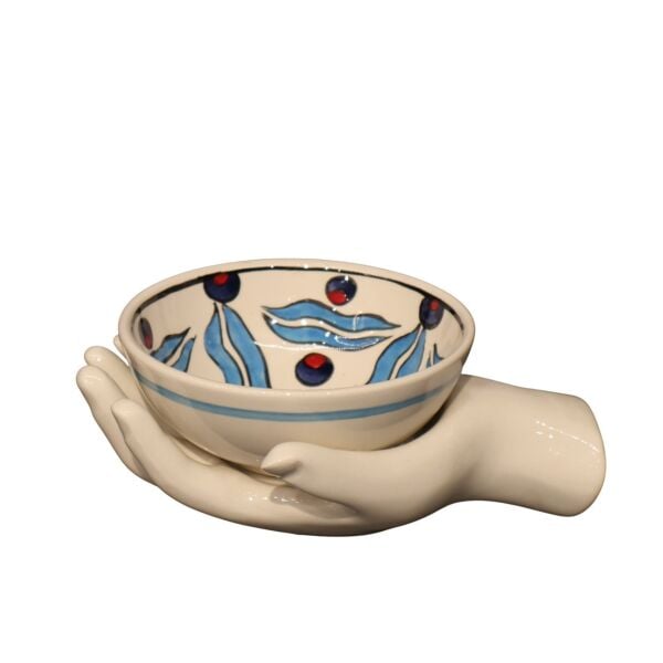 El Kase Siyah - Gold Taban Beyaz-Mavi