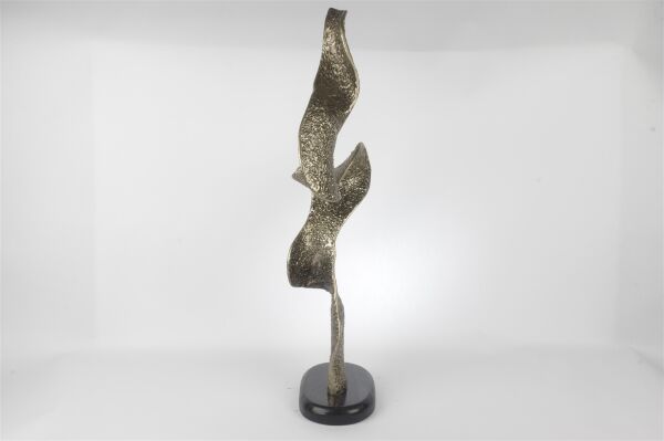 Antik Bronz Siyah Dalga Obje