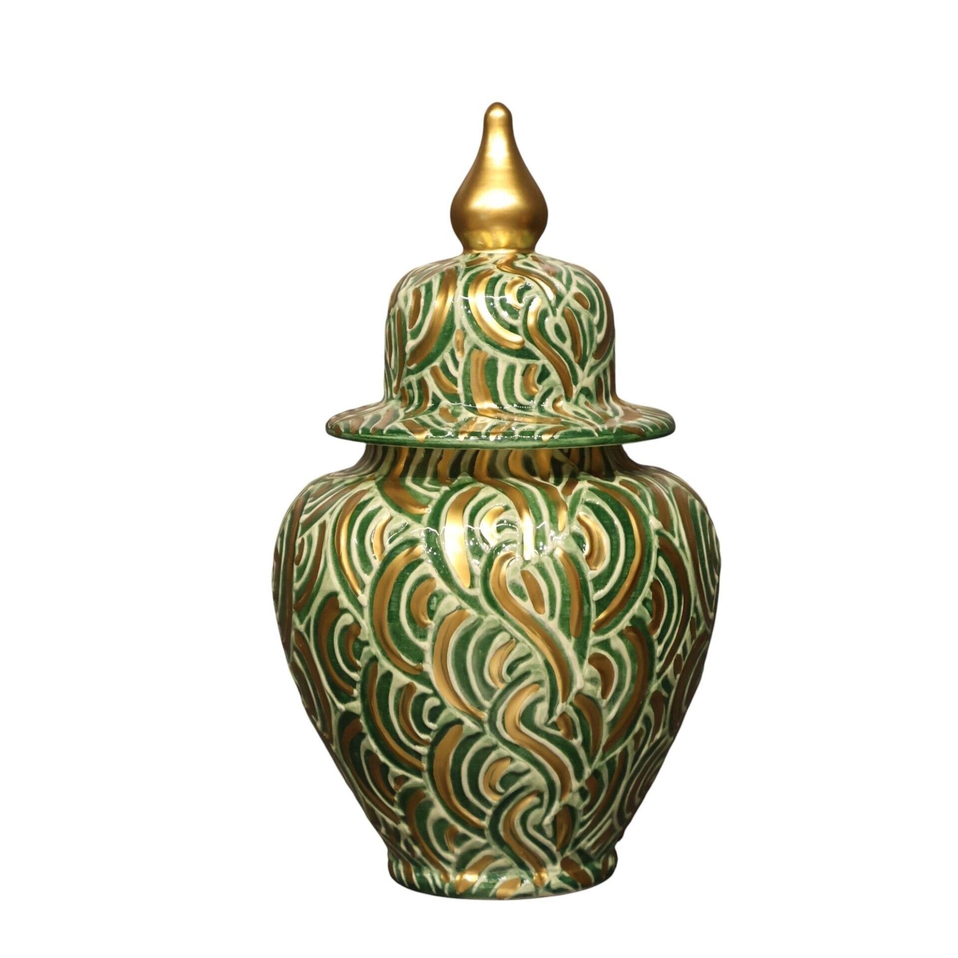 Tırtık Desenlik Gol Yeşil Şah Küp