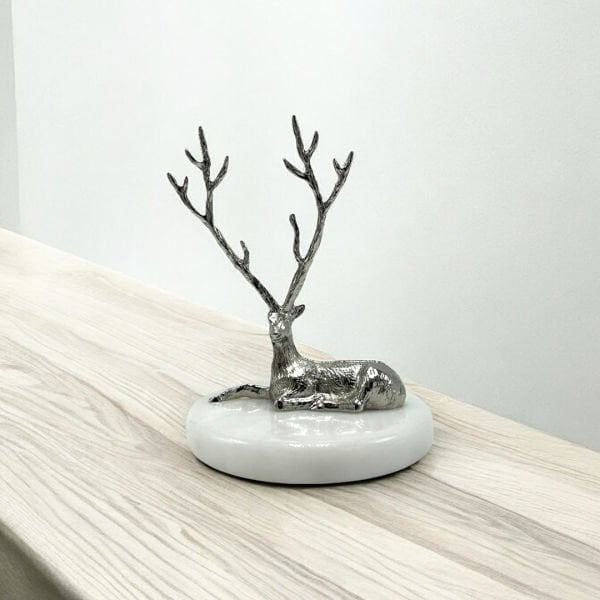 Metal Geyik Obje