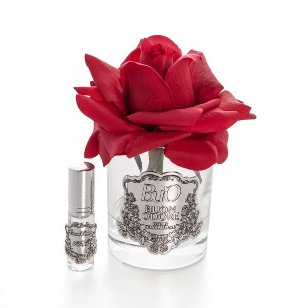 Cam Silver Tek Gül Kırmızı Luxury Home Perfume