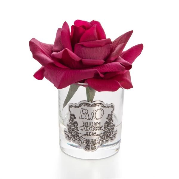 Cam Silver Tek Gül Bordo Luxury Home Perfume