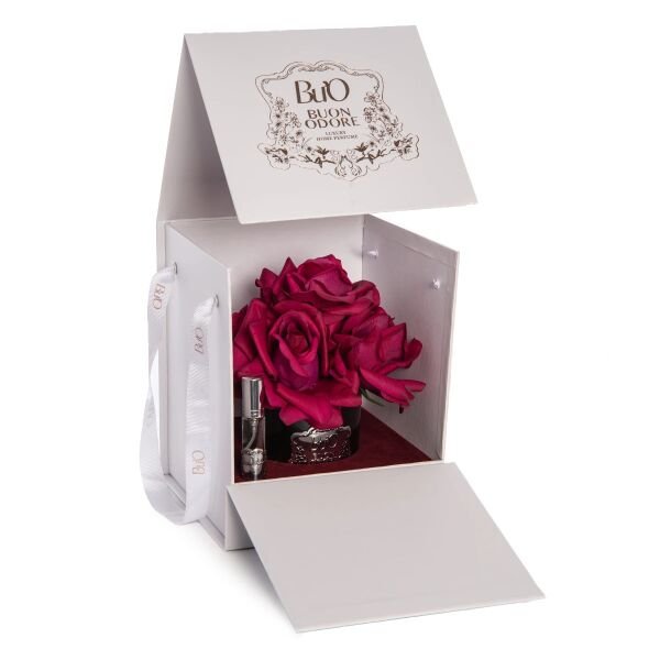 Füme Cam Silver 5 Gül Bordo Luxury Home Perfume