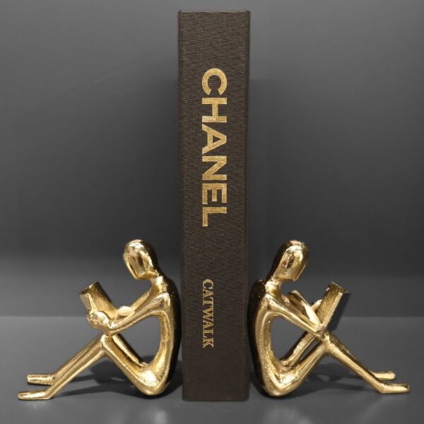 Döküm Kitap Tutucu Gold