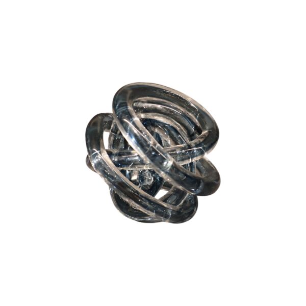 İthal Cam Sarmal Küçük 10 Cm Mavi