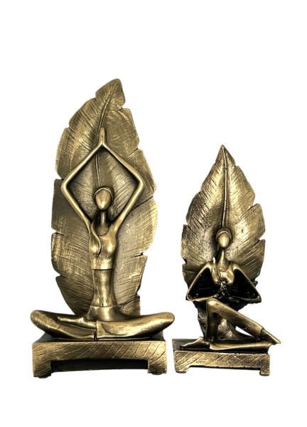 İkili Yoga-Yaprak Gold Obje