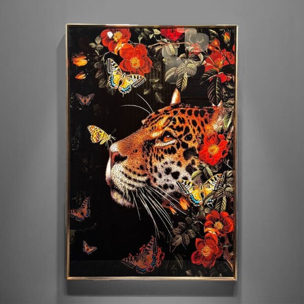 Leopar Taşlı Tablo