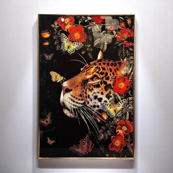 Leopar Taşlı Tablo
