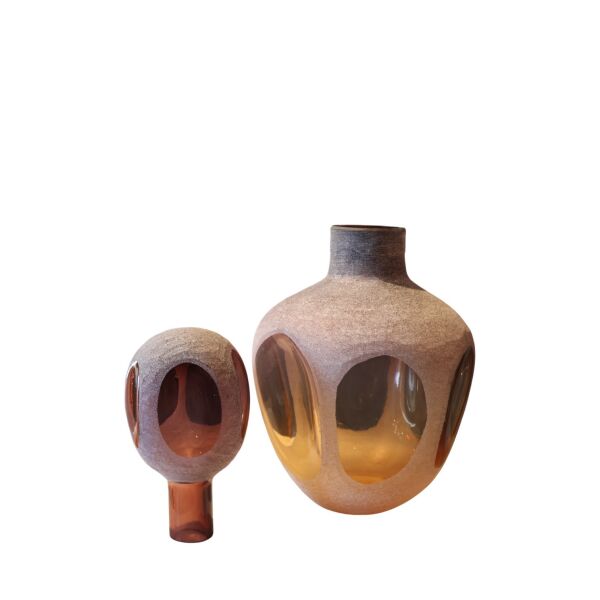 Toplu Vazo Sarı Küçük Eflatun