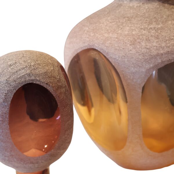 Toplu Vazo Sarı Küçük Eflatun