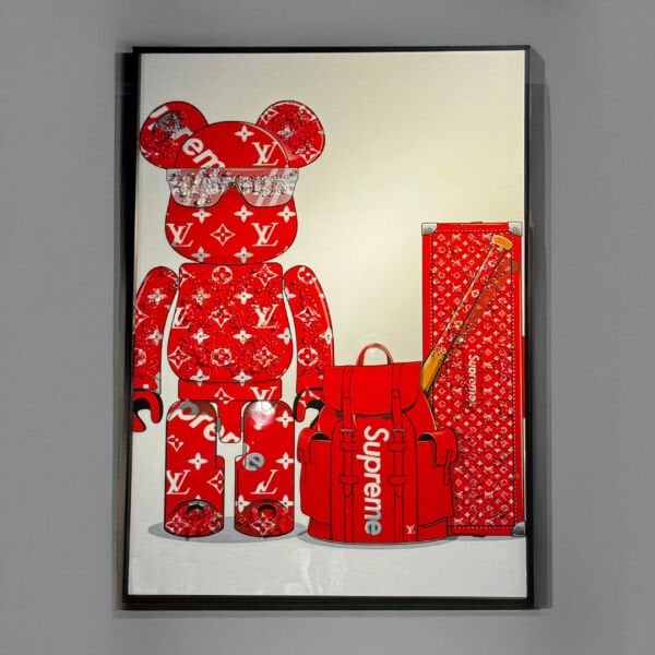 Kaws Bear Çantalı Tablo
