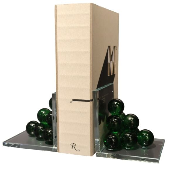 Mor Bubble Kitap Tutucu Cam